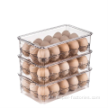 Caja de almacenamiento de huevos apilable de plástico en tamaño pequeño